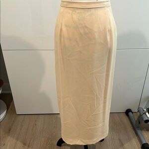 💙 Donna Morgan Women's Petites LIGHT YELLOW DRESS SKIRT